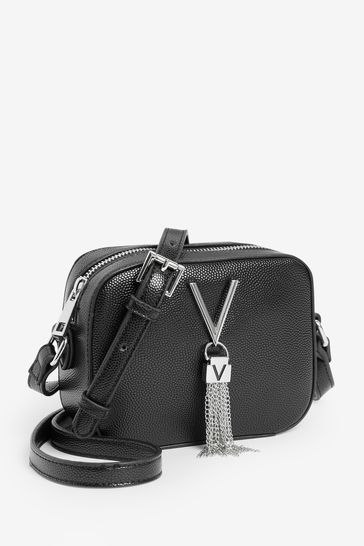 Valentino Bags Black Divina Crossbody Camera Bag