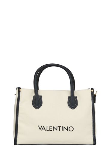 Valentino Bags Ivory Leith Canvas Tote Bag