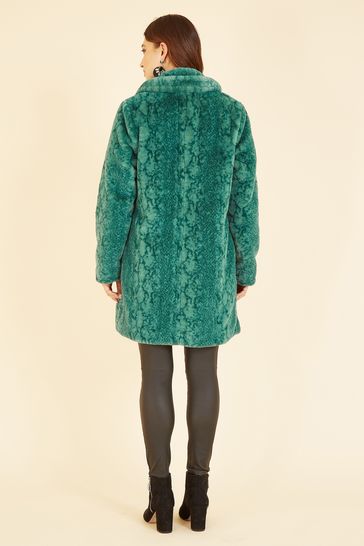 Green snakeskin hotsell coat
