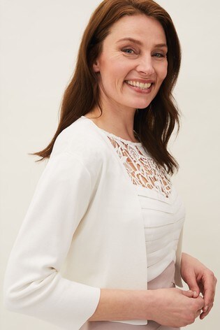 Phase eight salma knit shop jacket ivory