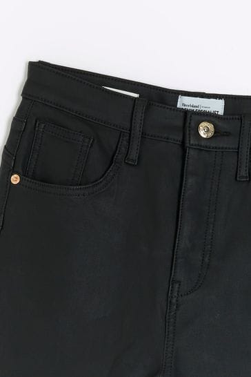Buy River Island Black Petite Coated Sculpt Jeans from Next Australia
