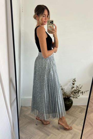 Silver skirt next hotsell
