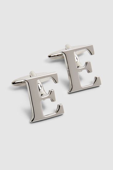 Initial cufflinks clearance silver