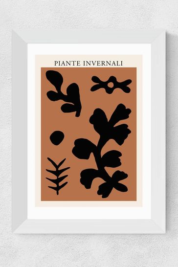 East End Prints Natural Piante Invernali Rust by Ani Vidotto