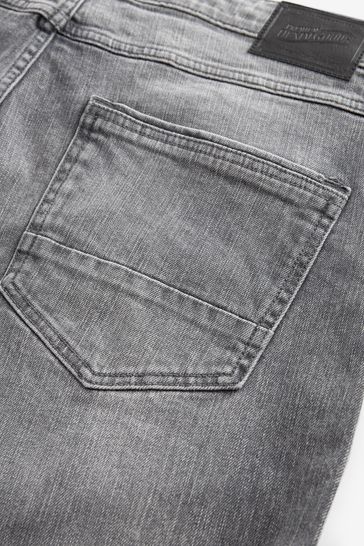 Grey Slim Premium Heavyweight Cotton Jeans