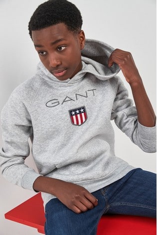 134/140 Gant Jongens Kleding Truien & Vesten Truien Sweaters Teens Teen Boys Shield hoodie 