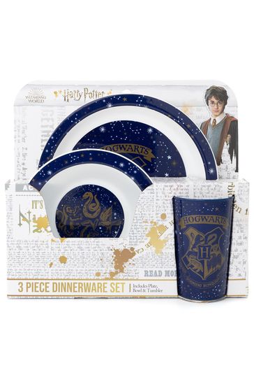 Buy Vanilla Underground Blue Harry Potter Licensed Kids Dinnerware Set from Next Saudi Arabia