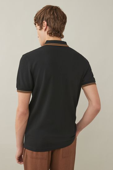 Buy Fred Perry Mens Twin Tipped Polo Shirt from Next Bahrain