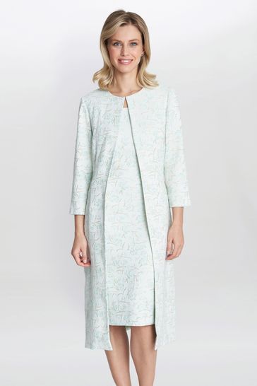 Buy Gina Bacconi Green Lulu Jacquard Dress And Coat from Next USA