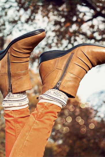 Pavers leather 2024 ankle boots