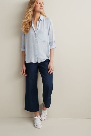 Buy Blue White Stripe Long Sleeve Smart Shirt from Next Ireland