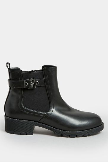Extra wide fit outlet black ankle boots