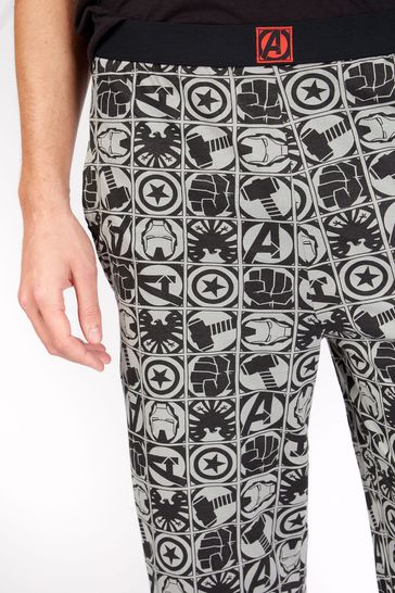 Buy Character Black Marvel Lounge 100 Cotton Joggers from Next Bahrain