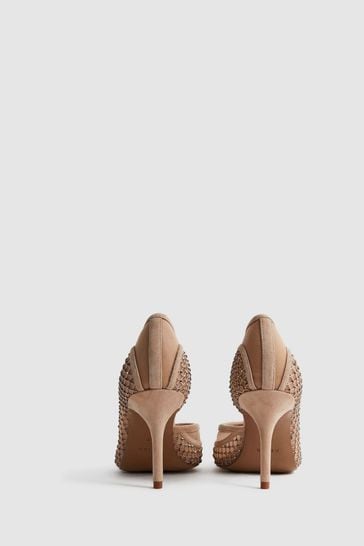 Embellished hotsell nude shoes
