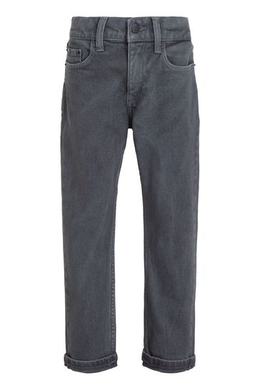 Buy Calvin Klein Kids Grey Overdyed Dad Jeans from Next Luxembourg
