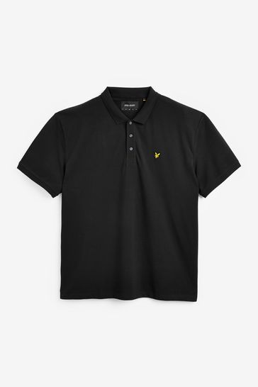 Lyle and scott polo zwart outlet
