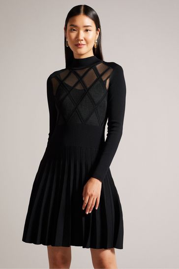 Ted baker black discount dress long sleeve