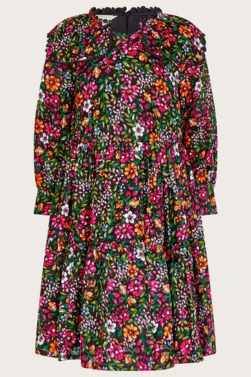 Monsoon black shop floral dress