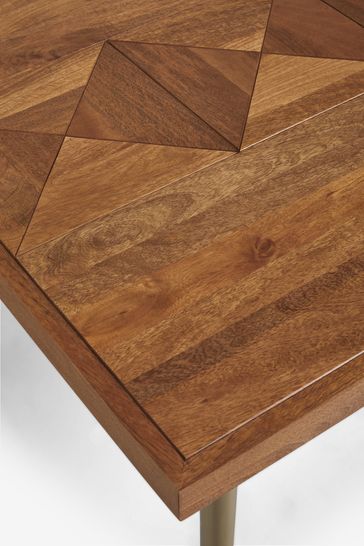Dark Lloyd Mango Wood 6 Seater Dining Table