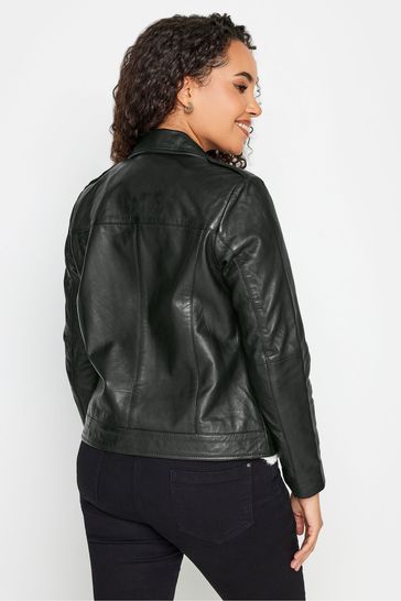M Co Black Leather Jacket