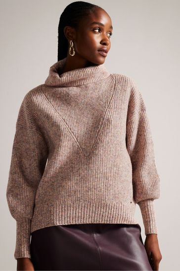 Buy Ted Baker Pink Cchloe High Neck Jumper from Next Hungary