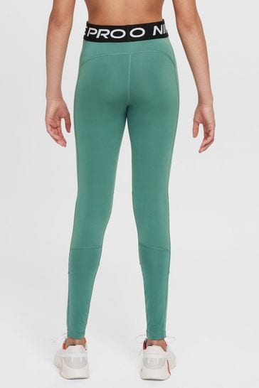 Green nike pro leggings store