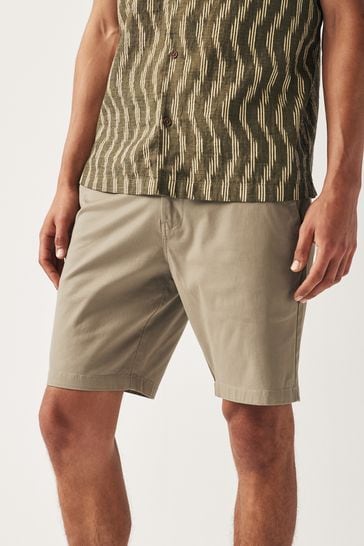 Stone Loose Fit Stretch Chinos Shorts