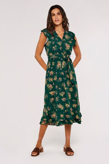 Apricot store ditsy dress