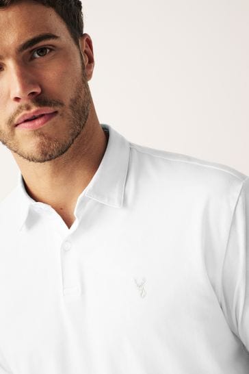 Buy White Regular Fit Short Sleeve Polo Shirt from Next USA