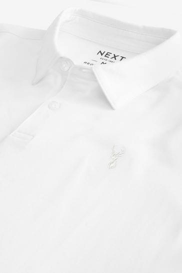 White button down polo shirt on sale