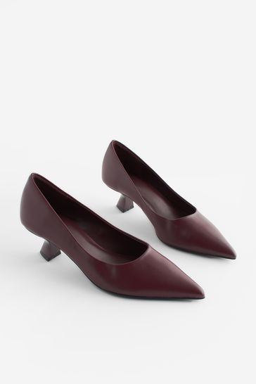 Kitten heel shoes red store