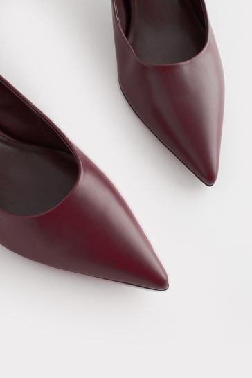 Burgundy heels wide fit sales