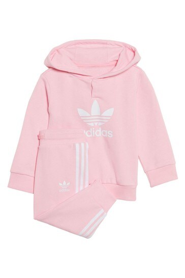 adidas originals Pink Infant Adicolor Trefoil Tracksuit