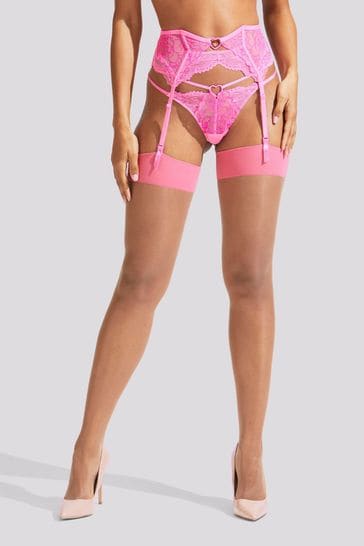 Ann Summers Pink Lace Top Stockings