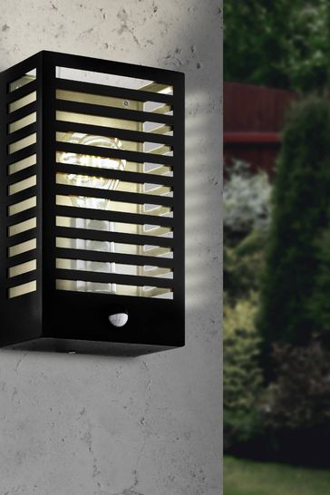 Eglo Black Alamonte 3 Caged Exterior Wall Light