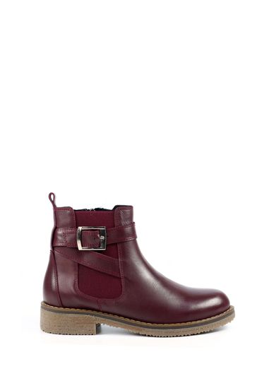 Lunar Burgundy Red Lindsay Boots