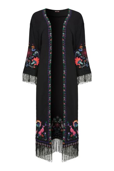 Buy Joe Browns Black Exquisite Embroidered Kimono from Next Germany