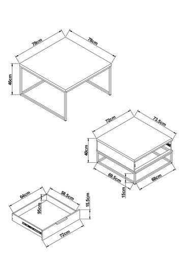 Bronx Storage Coffee Nest Of 2 Tables From Next Ireland - Next Coffee Tables Bronx Bronx Storage Coffee Nest Of 2 Tables From Next Ireland - Next Coffee Tables Bronx