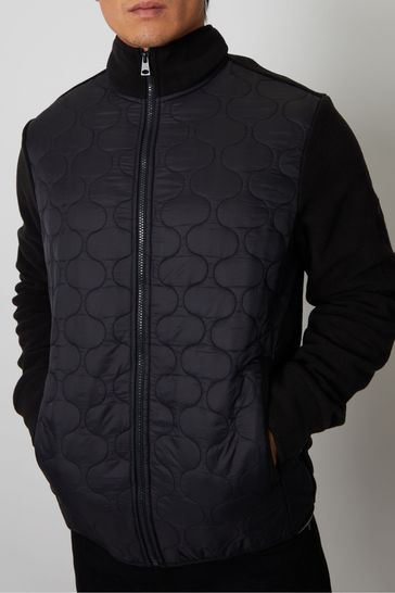 Black zip deals up fleece