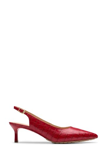 Buy Clarks Red Leather Adela Sling Shoes from Next Poland