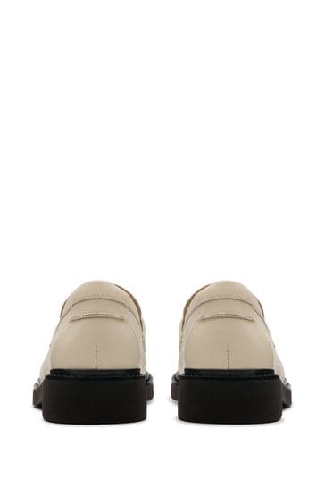 Clarks cream shoes hot sale