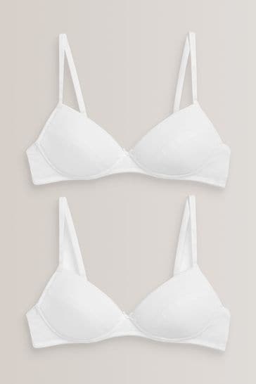 Buy White 2 Pack First Trainer Bras from Next USA