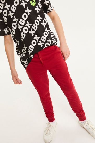 Buy Red Skinny Fit Cuffed Joggers 3 16yrs from Next Luxembourg