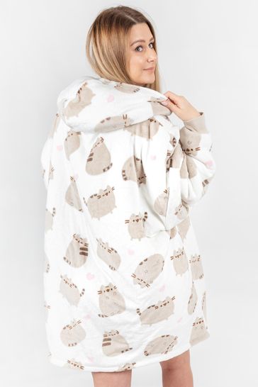 Buy Vanilla Underground White Pusheen Cat Ladies Blanket Hoodie from Next Turkey