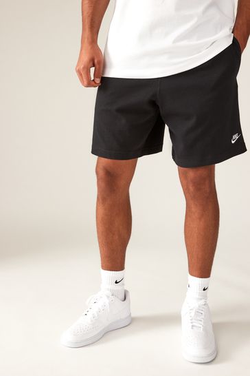 Buy Nike Black Club Knit 100 Cotton Shorts from Next Denmark