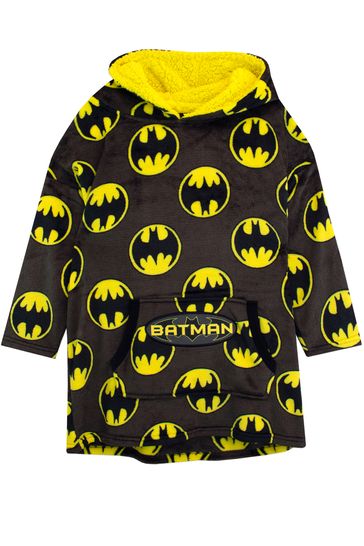 Buy Character Black Batman Fleece Lounge Blanket Hoodie from Next Bahrain