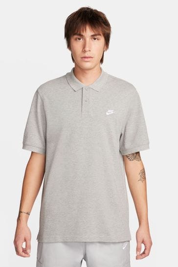 Nike Dark Grey Club Short Sleeve Polo Shirt