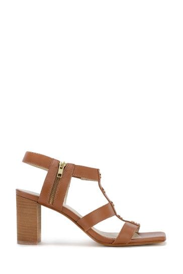 Block brown heels sale