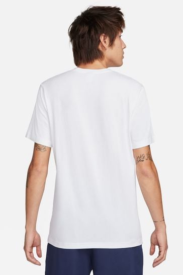 Buy Nike White Sportswear Large Graphic T-Shirt from Next Lithuania