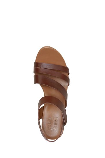 Naturalizer zaya wedge leather sandals hot sale